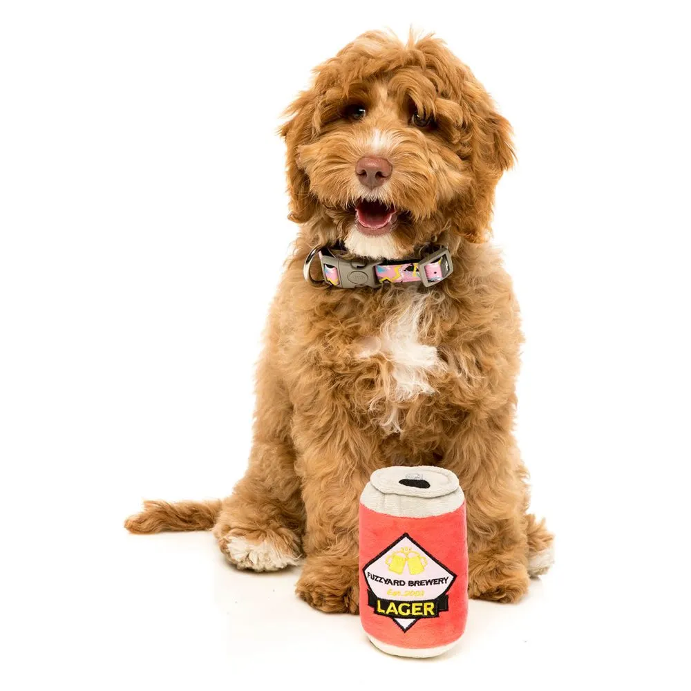15% OFF: FuzzYard Lager Beer Plush Dog Toy
