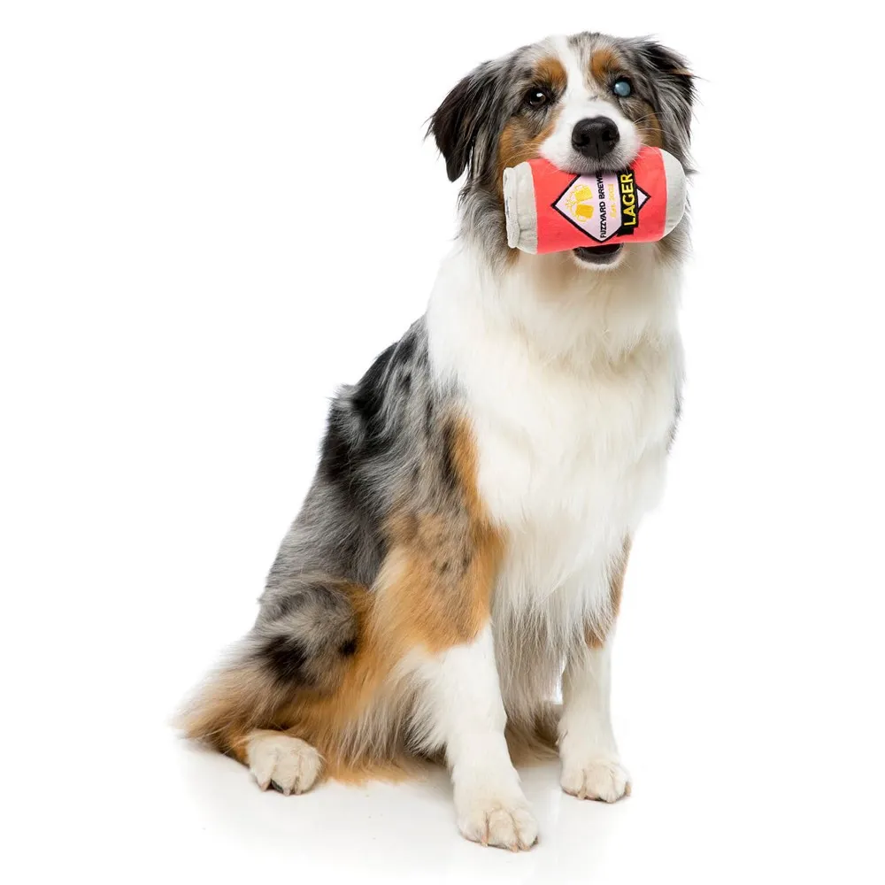 15% OFF: FuzzYard Lager Beer Plush Dog Toy