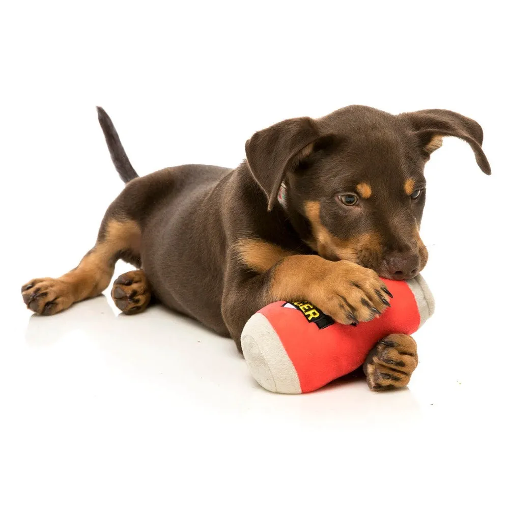 15% OFF: FuzzYard Lager Beer Plush Dog Toy