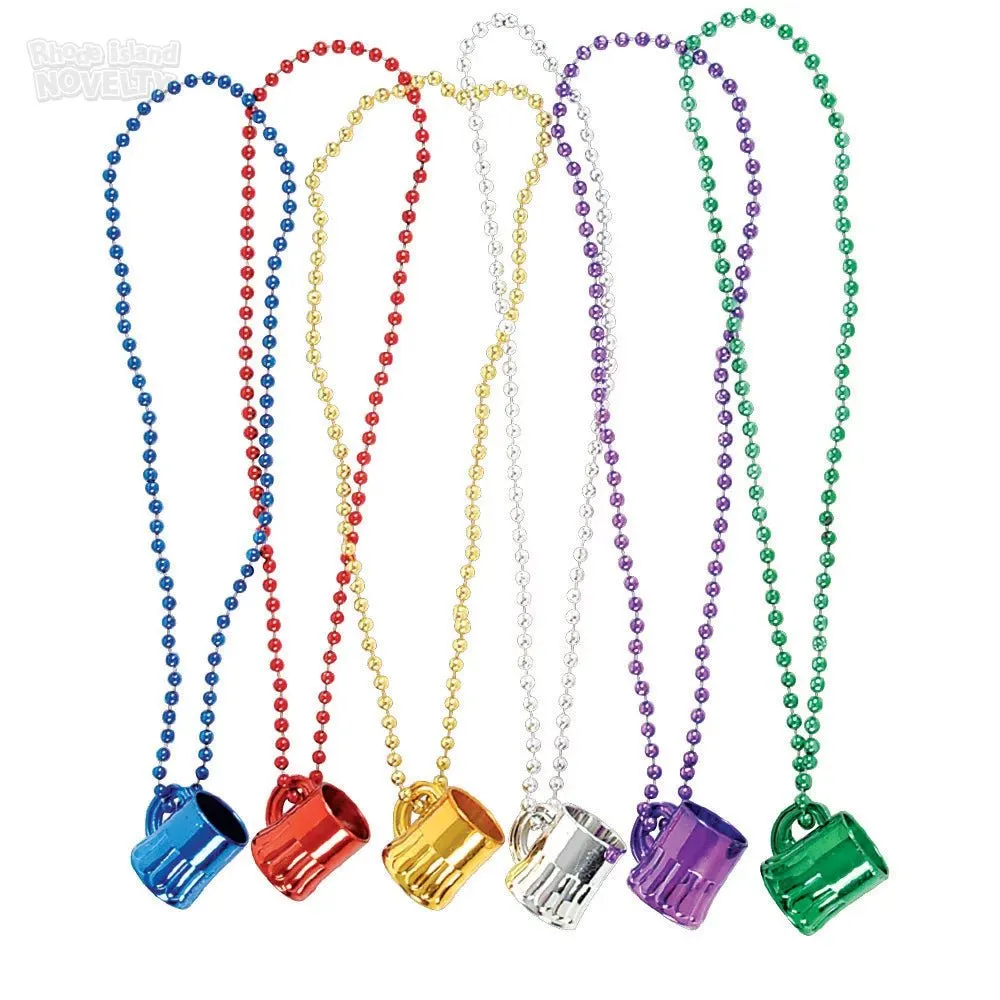 33" Metallic Beer Mug Beads