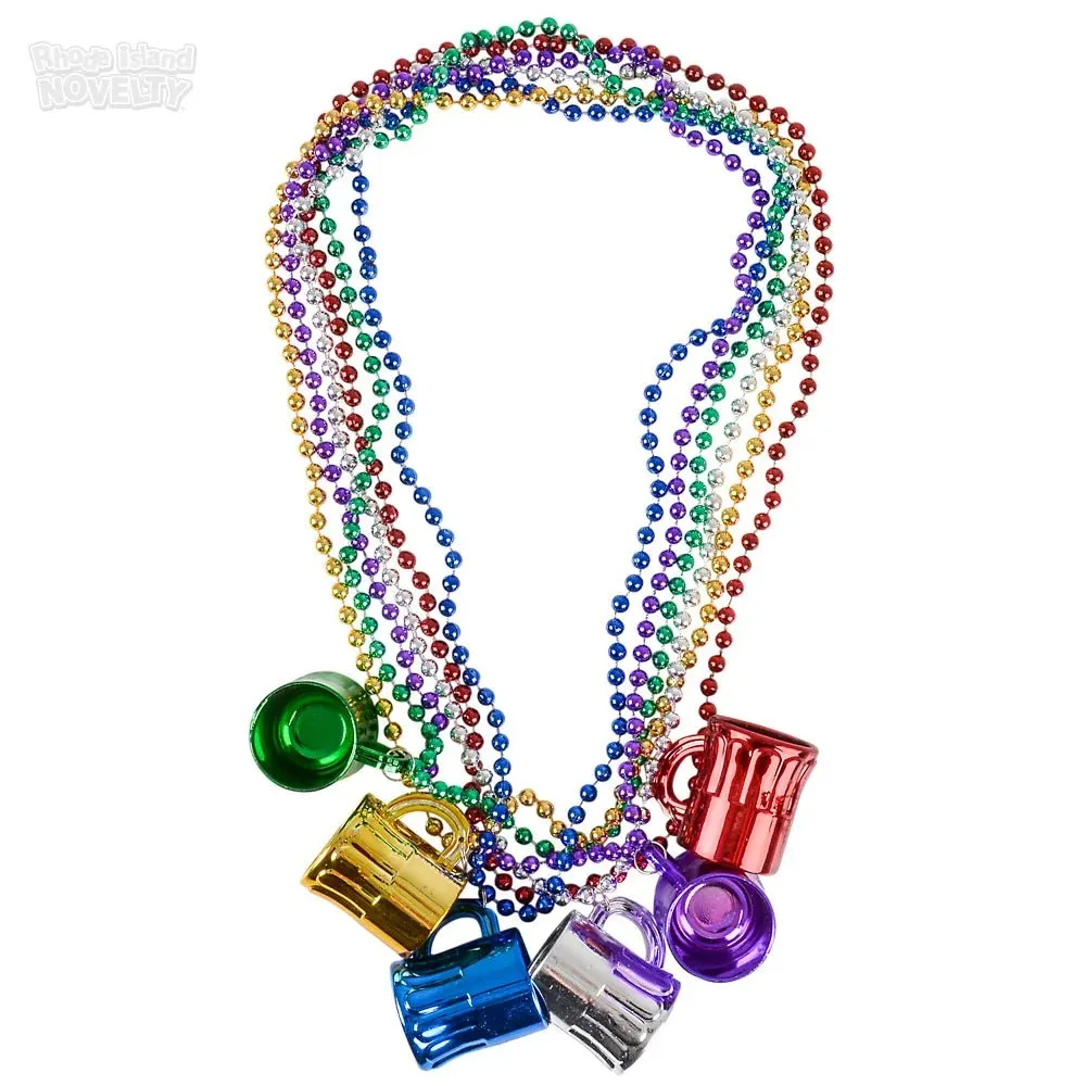 33" Metallic Beer Mug Beads