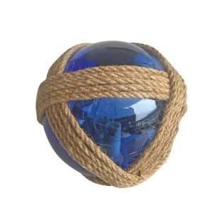 6 in. LED Dark Blue Glass Ball