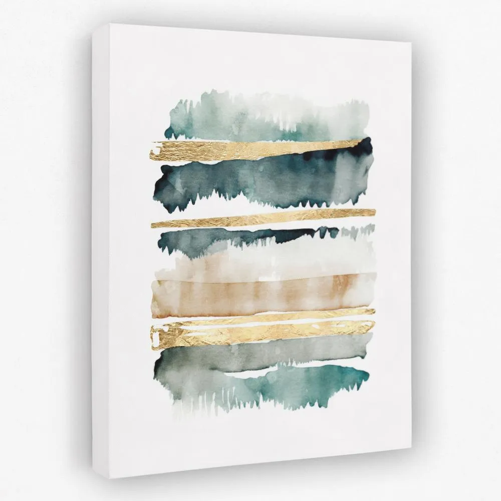 Abstract Forest with Gold