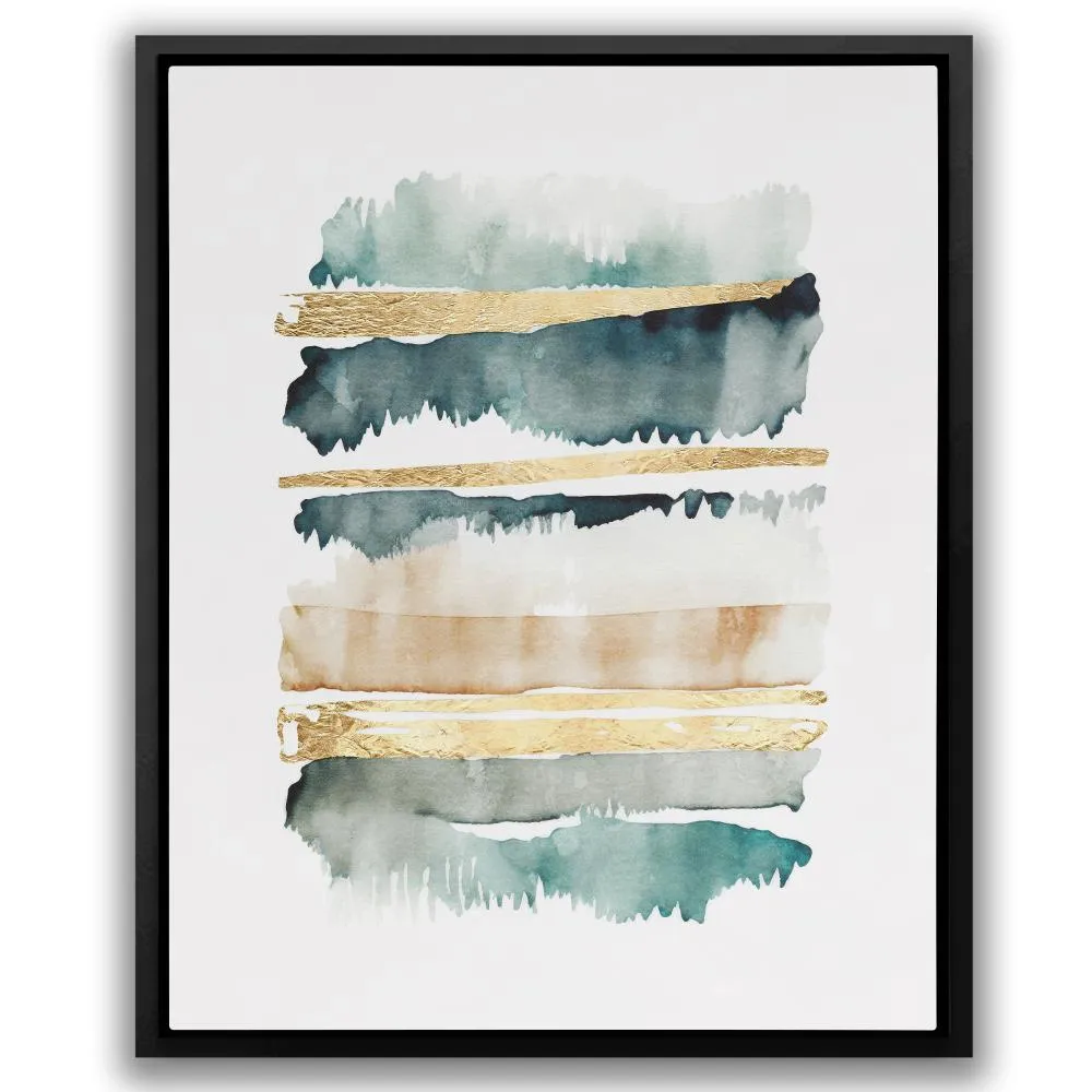 Abstract Forest with Gold