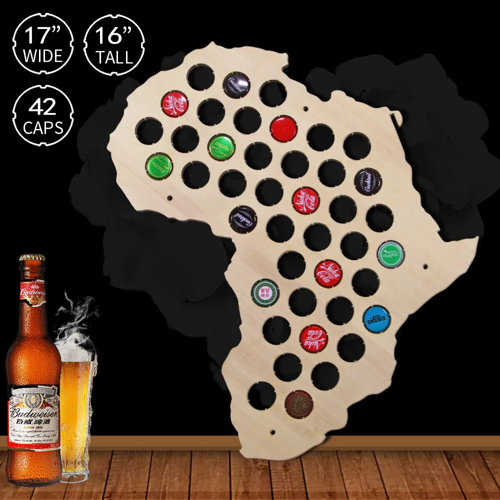 Africa  Cap Map Wooden Craft  Cap Display Art Wood Craft Novelty Gifts For  Lover Cap Collector
