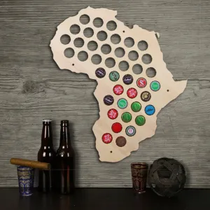 Africa  Cap Map Wooden Craft  Cap Display Art Wood Craft Novelty Gifts For  Lover Cap Collector