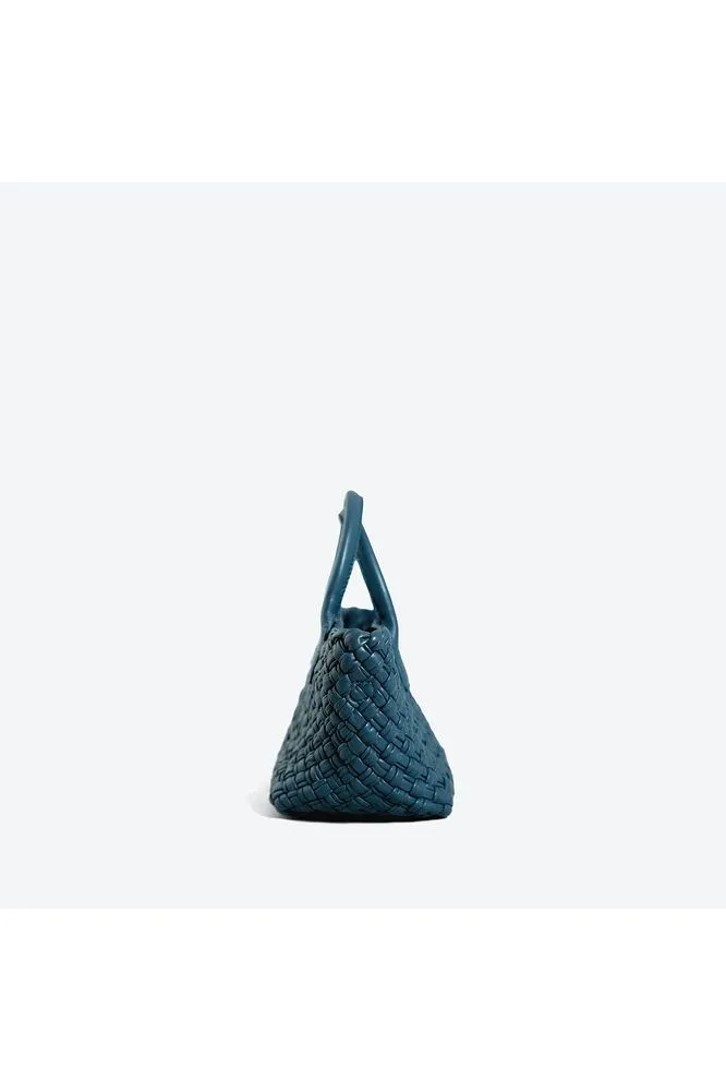 Allan K Solene Leather Tote  Dama Weave- Mini | Jeans