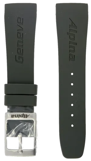 Alpina Seastrong Grey Rubber Strap 22mm
