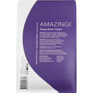 Amazing Oils Magnesium Sleep Bath Flakes with Lavender and Chamomile