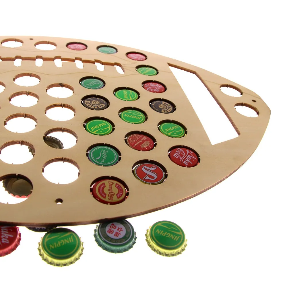 American Football  Cap Map Rugby Ball Wooden Cap Trap  Cap Holder Cap Collection Wall Art Display Map
