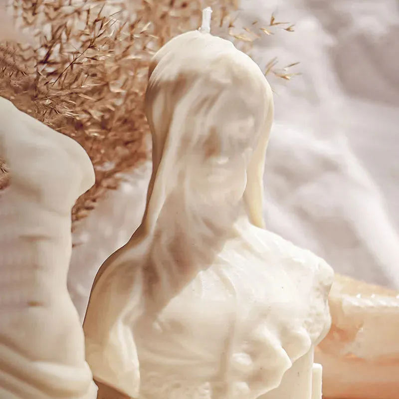 Amour Lady Sculpture Candle  | Single | 3.5 x 2.75 x 5.5 inches