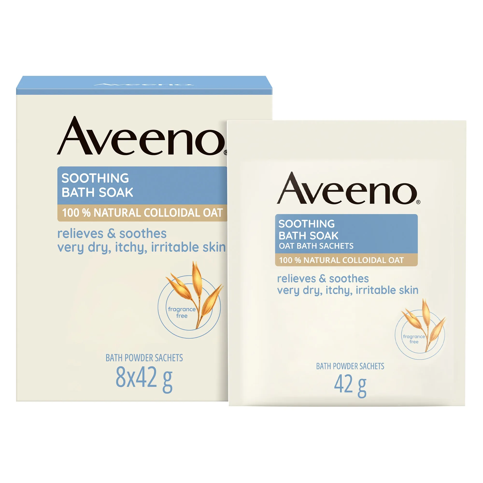 Aveeno Soothing Bath Soak Oath Bath Sachets 42G 8S