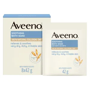 Aveeno Soothing Bath Soak Oath Bath Sachets 42G 8S