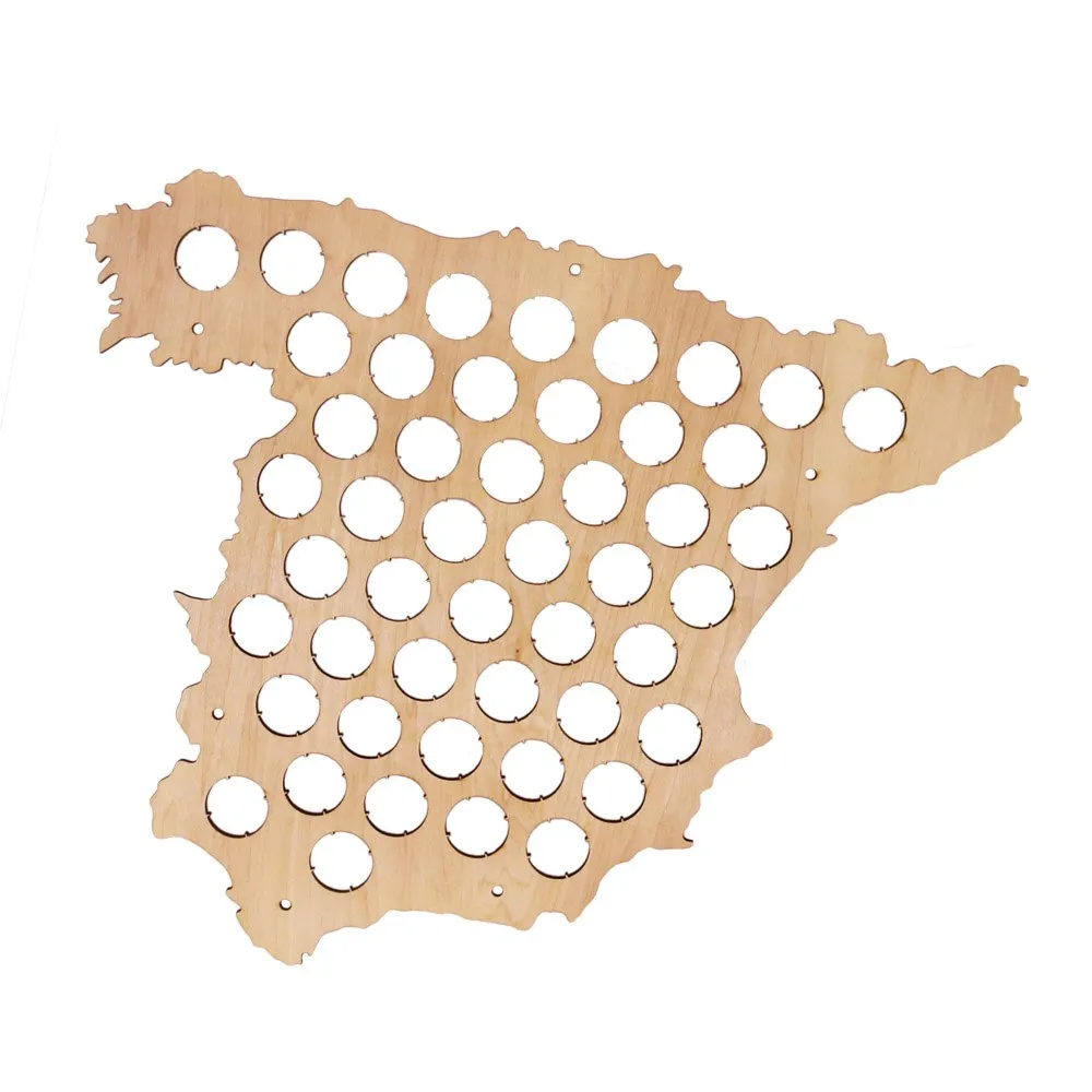 Beer Bottle Cap Map Of Spain Wooden Beer Cap Map Collection Espana Hanging Display Map Spanish Home Decoration Accessories