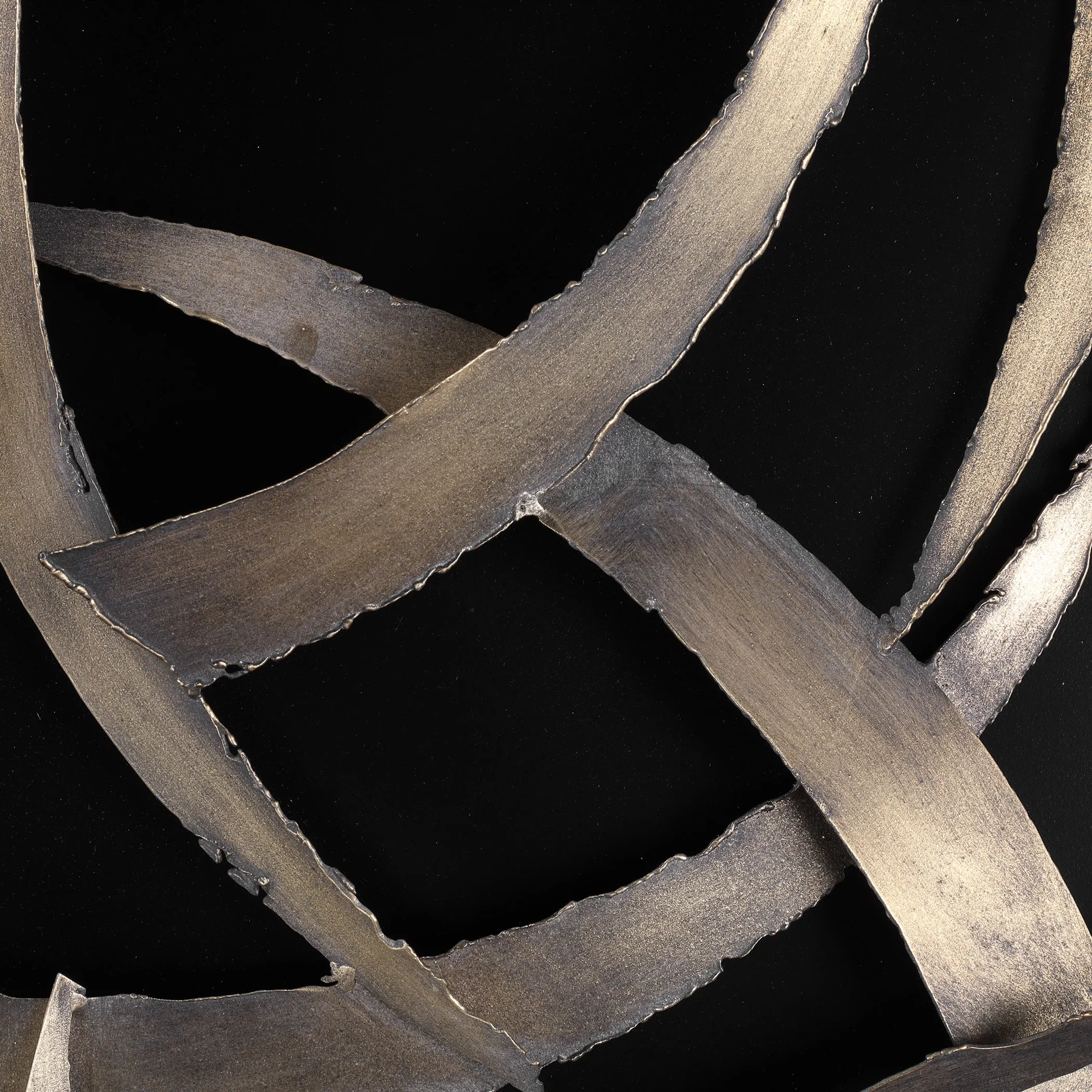 Brushstrokes Metal Wall Art, S/2