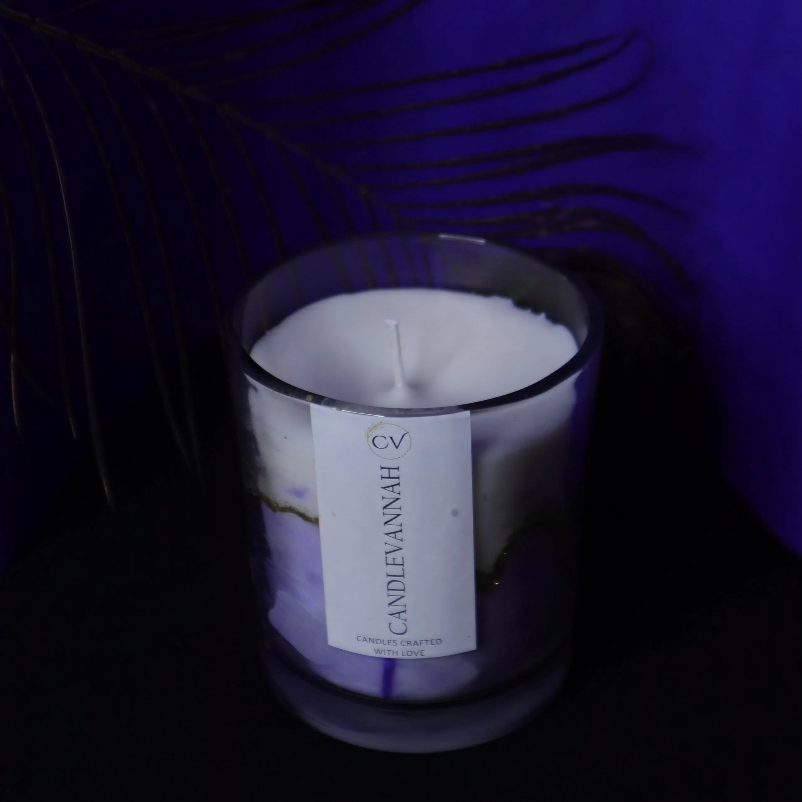 CANDLEVANNAH Aroma Scented Soy Wax Customize Clear Glass Candle, 495gm, 50  Hrs| Luxury Aroma Therapy Clear Glass Design | Scented Candles for Home Decor Gift Set Customize Colour & Scent