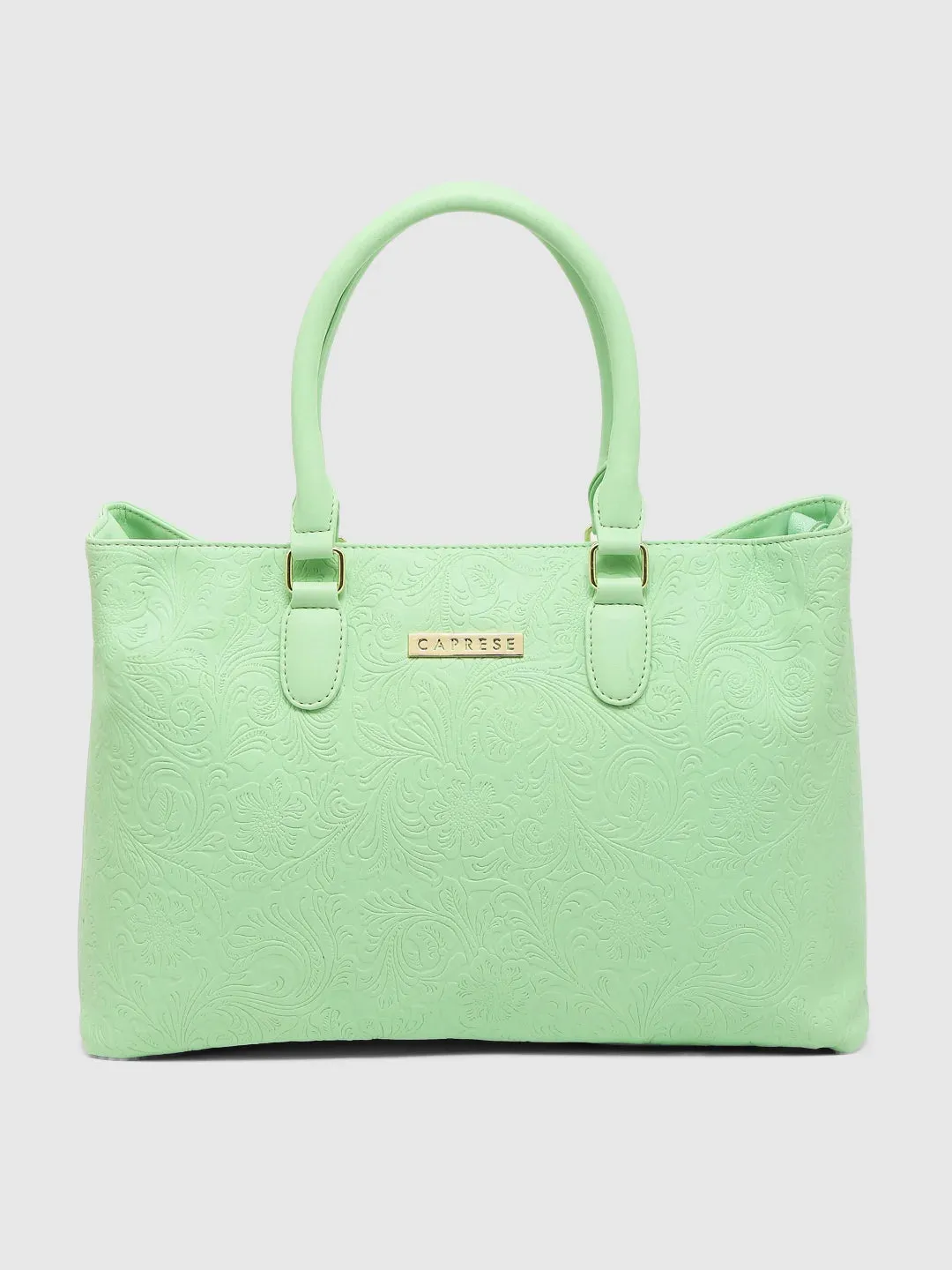 Caprese Avalon Floral Tote Medium Green Ash