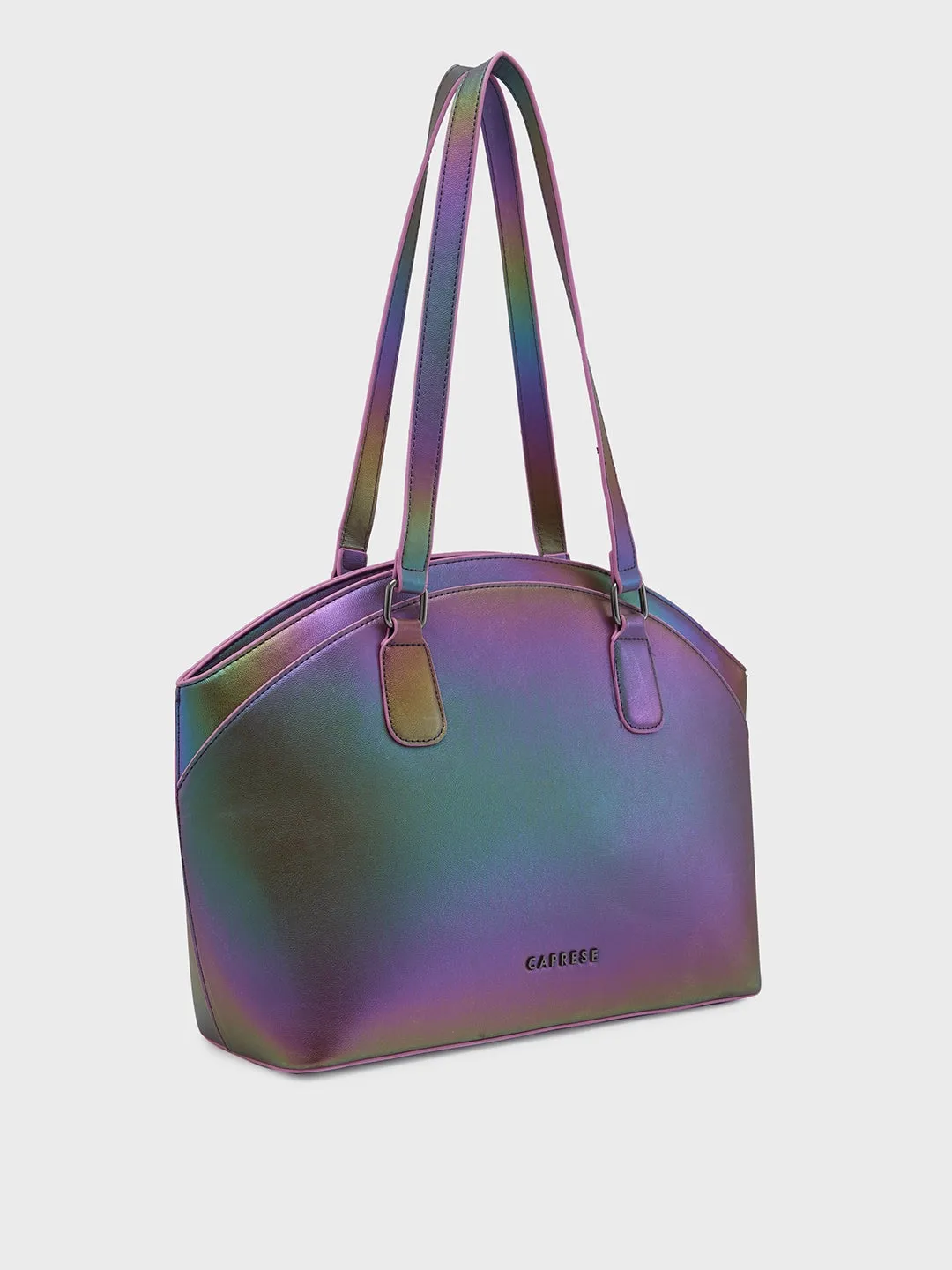 Caprese Iris Iridescent Tote Medium Purple