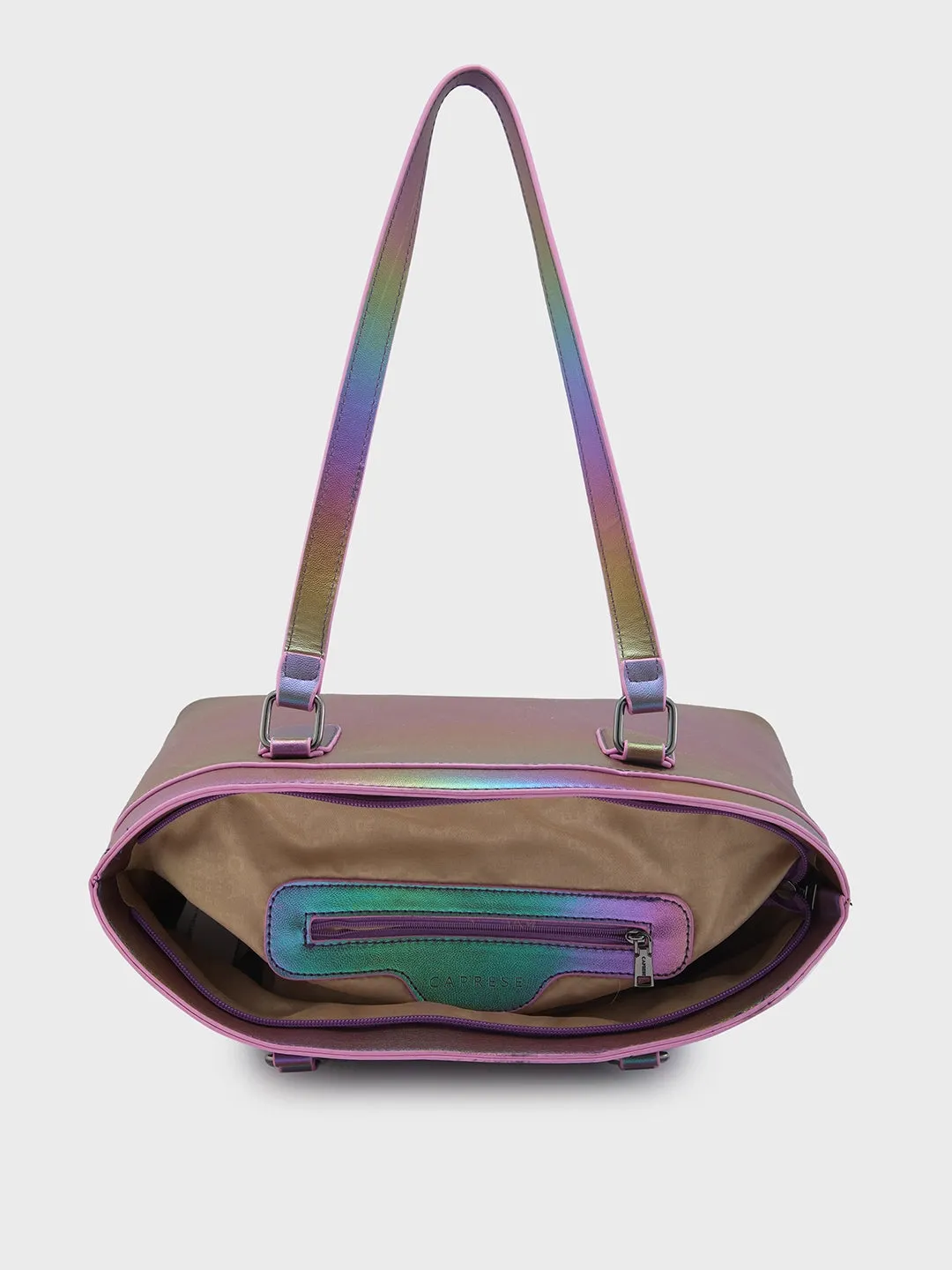 Caprese Iris Iridescent Tote Medium Purple