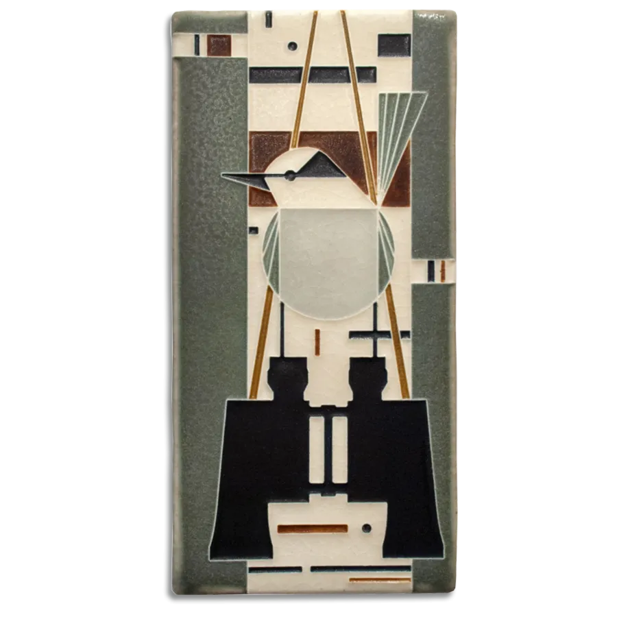 Charley Harper 4x8 Who's Watching Whom? Art Tile