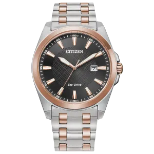 Citizen Eco Drive Peyten Two Tone Watch Brown Dial BM7536-53X