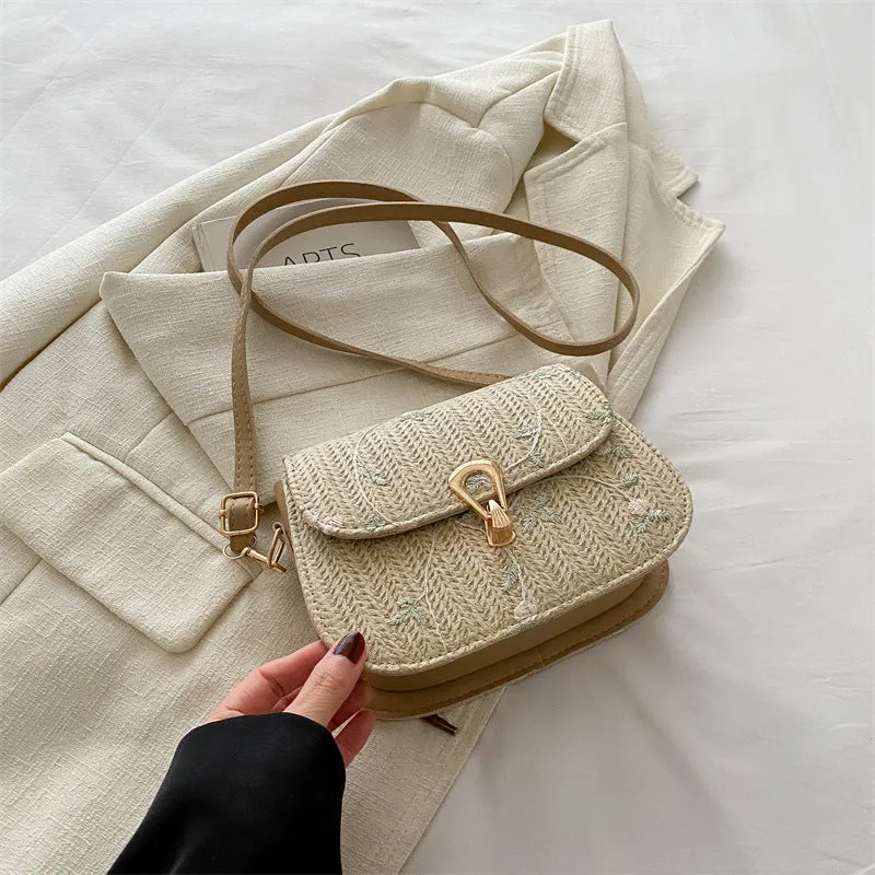 CL1177 - Fashionable woven buckle single shoulder crossbody bag