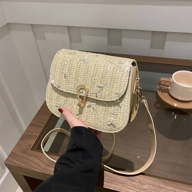 CL1177 - Fashionable woven buckle single shoulder crossbody bag