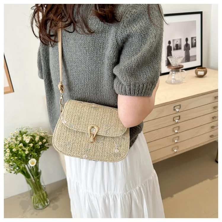CL1177 - Fashionable woven buckle single shoulder crossbody bag