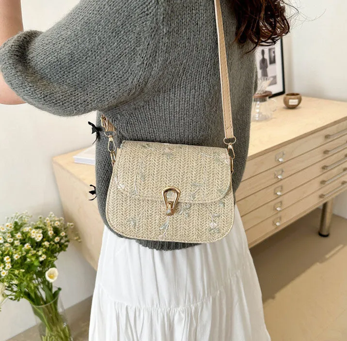 CL1177 - Fashionable woven buckle single shoulder crossbody bag