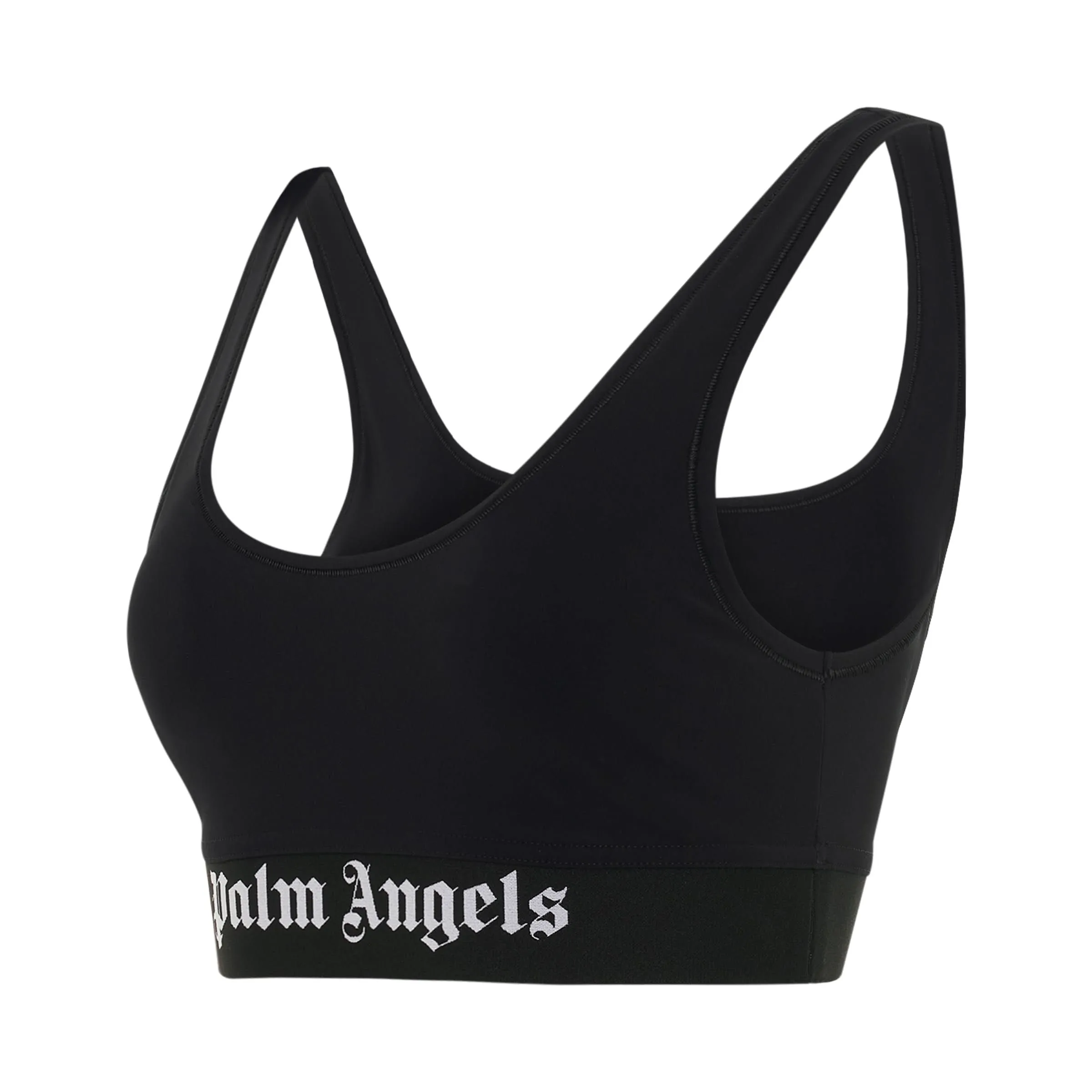 Classic Logo Sports Bra in Black/White
