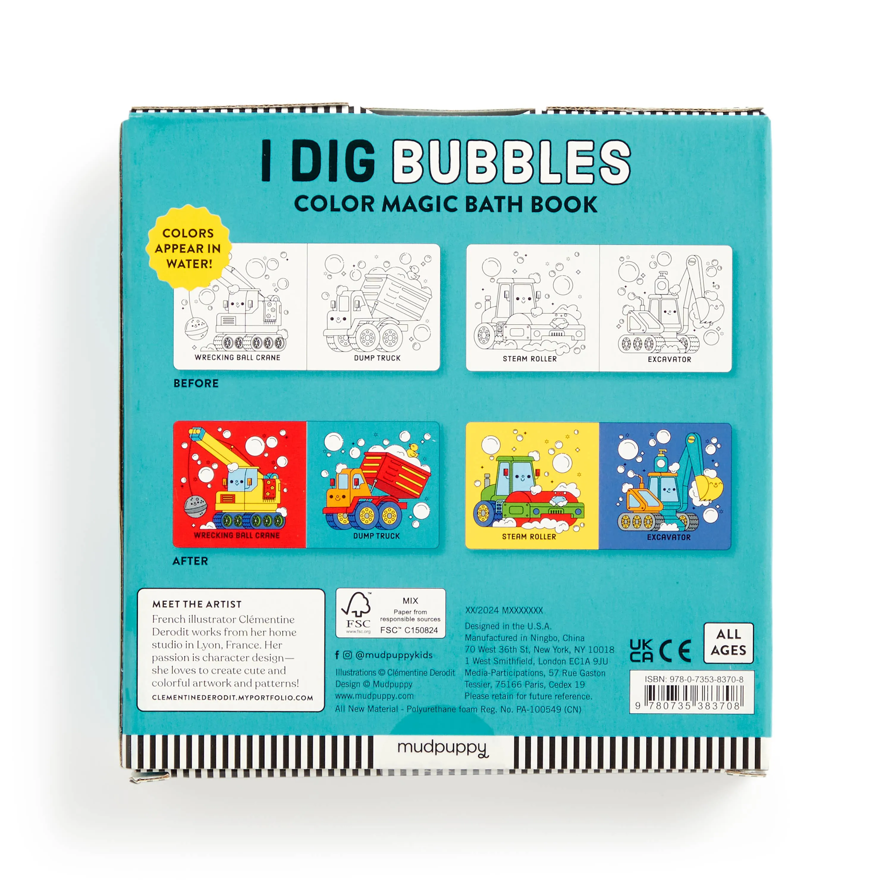 Color Magic Bath Book - I Dig Bubbles!