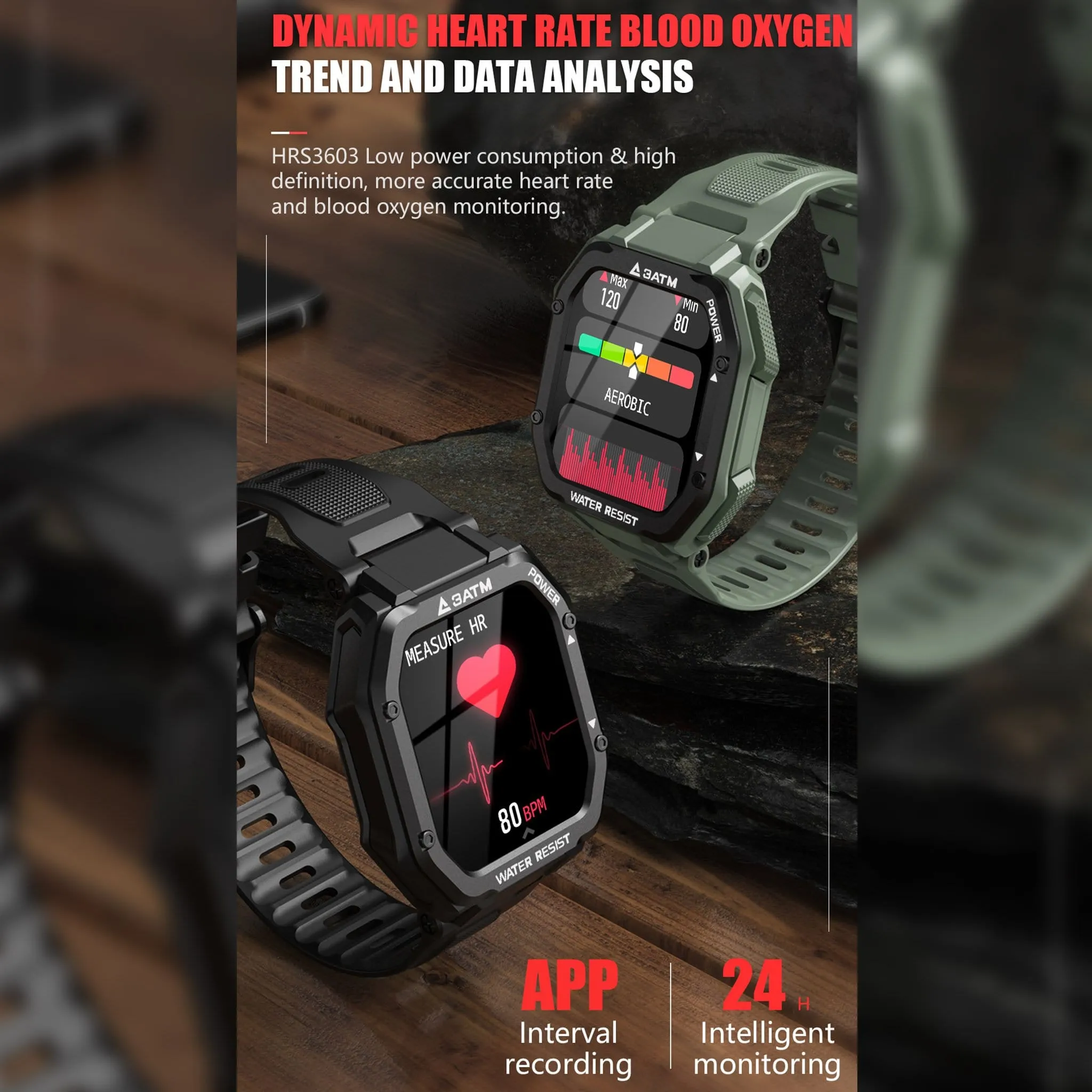 Commander Superior Smartwatch Personal Trainer 3ATM Water Proof