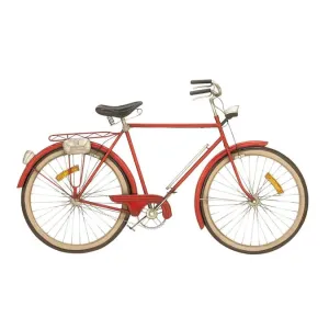 Copy of Metal Art - Red Metal Vintage Transportation Wall Decor - 39" x 1" x 24"