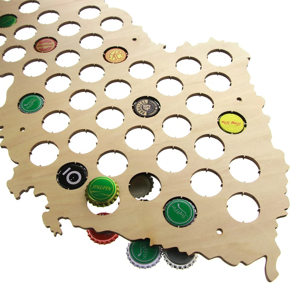 Czech Republic  Cap Map Pub Bar Wooden Wall Sign  Bottle Cap Display Holder Patriotic Czech Map Man Cave  Lover Gift