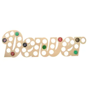 Denver  Wooden  Cap Map Local Denver   Cap Holder Collection Denver Big Letters Display  For Him