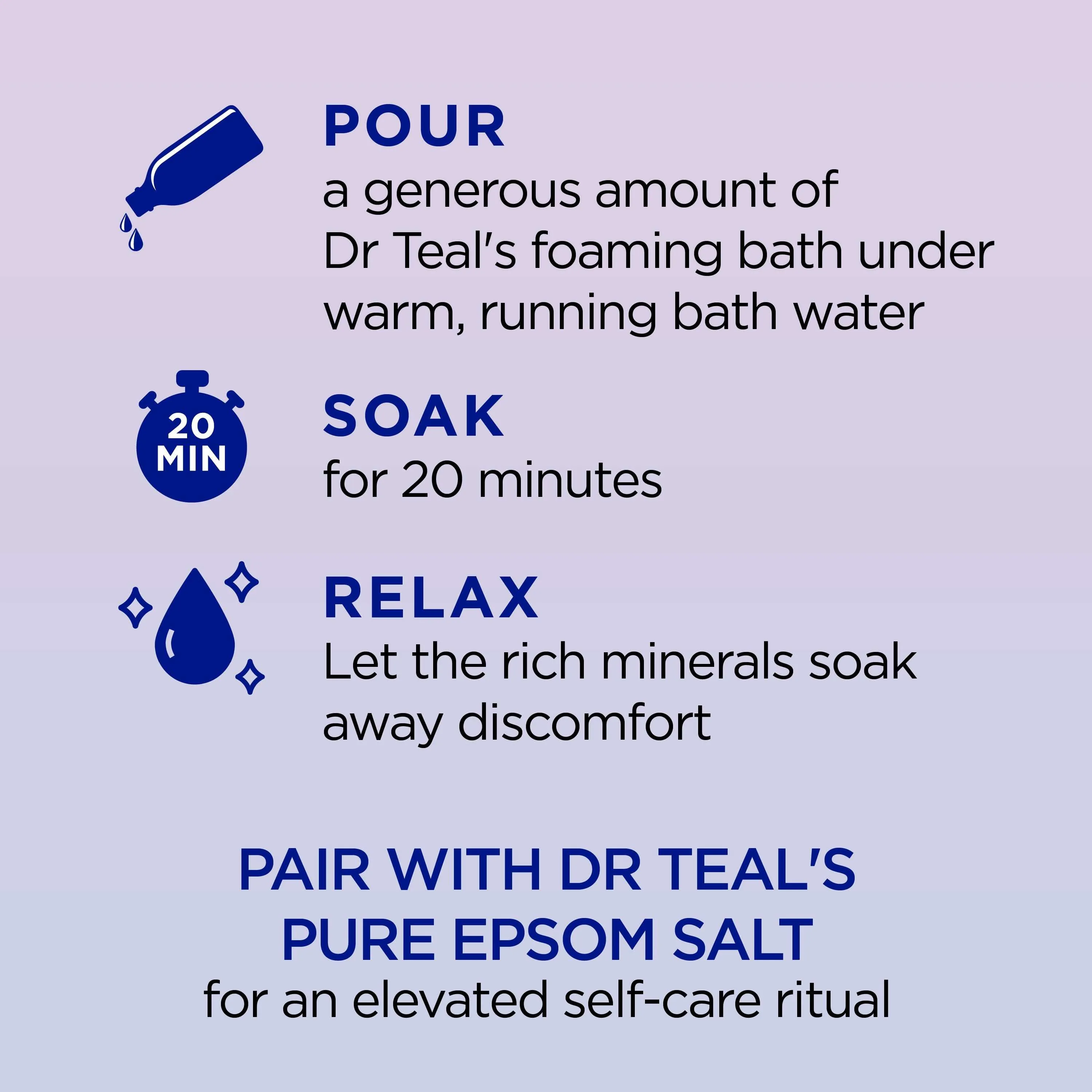 Dr. Teal's Sleep Foaming Bath with Melatonin & Essential Oils - 34 Oz
