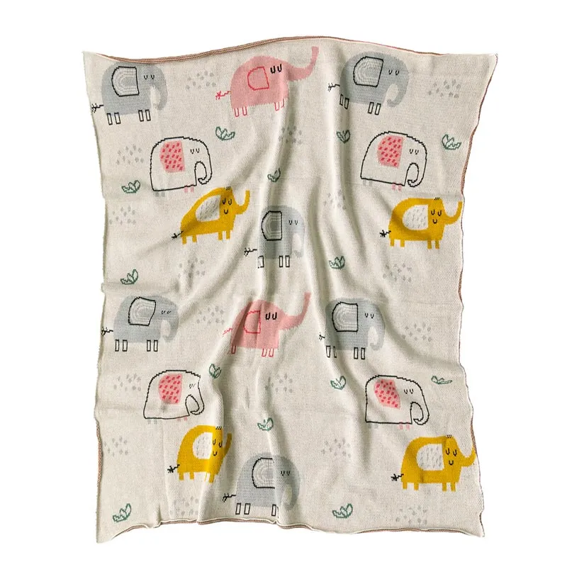 Eddie Elephant Baby Blanket