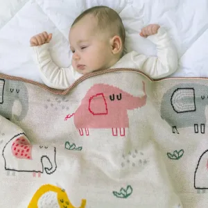 Eddie Elephant Baby Blanket
