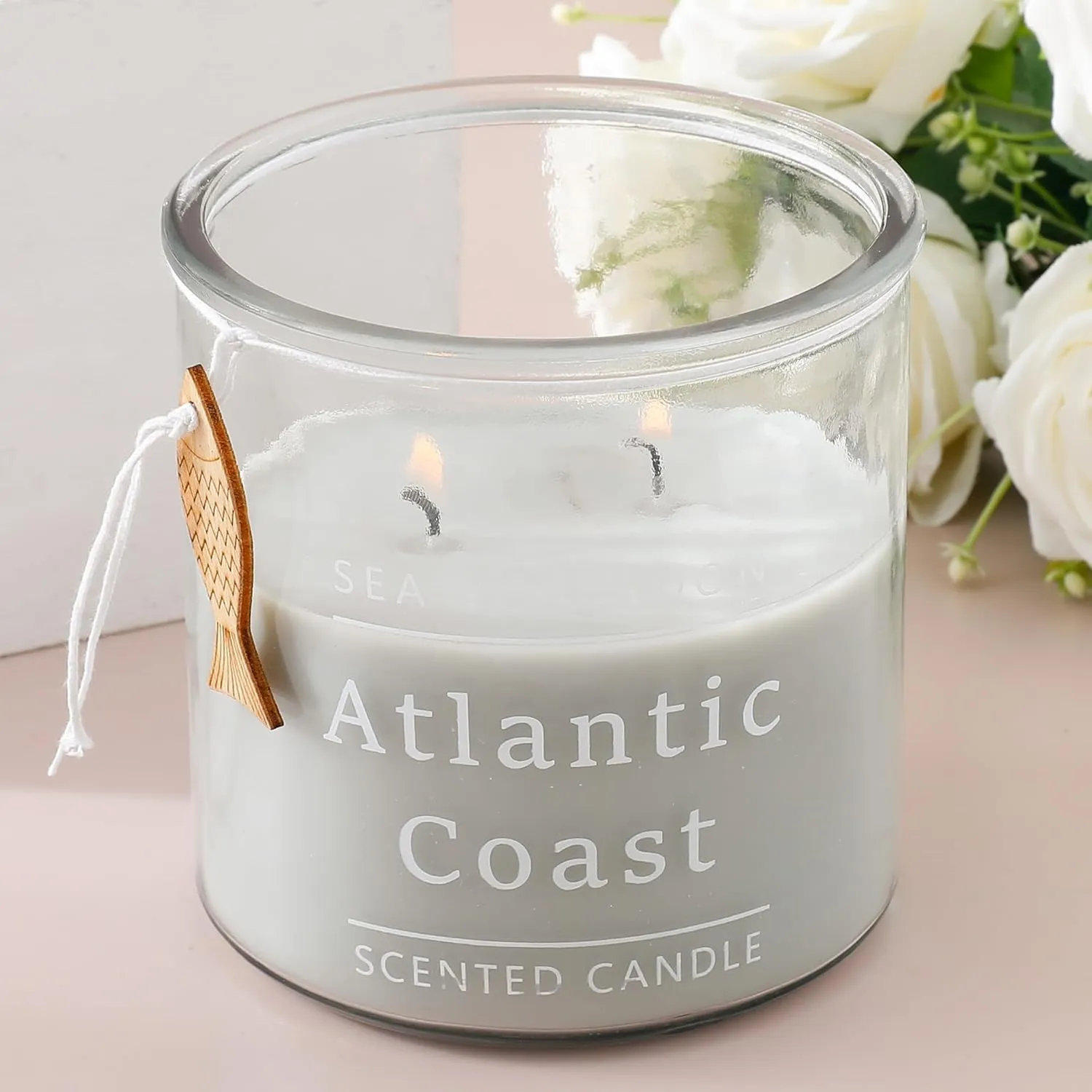 Ekhasa Scented Candles for Gift Set | Aroma Soy Wax Jar Candles for Gifting | Candles for Home Fragrance | Perfume Candles Aromatherapy Romantic Scented Candles for Bedroom (Scent-Sea Anemone Algae)