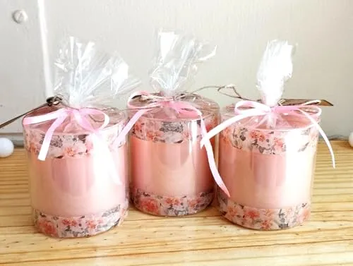 Eveis | Glass Candles | Organic Naturally Scented 5 Hours Burn || Set of 3