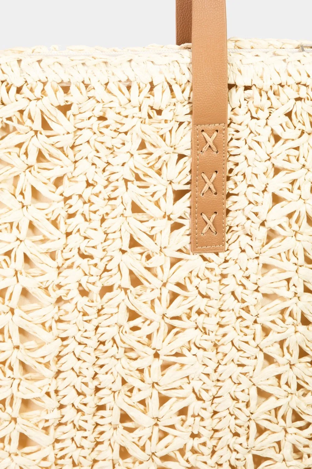 Fame Straw Braided Tote Bag - 2 Colors