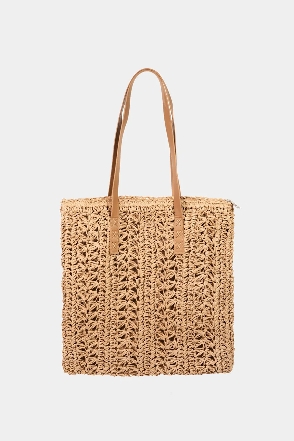 Fame Straw Braided Tote Bag - 2 Colors