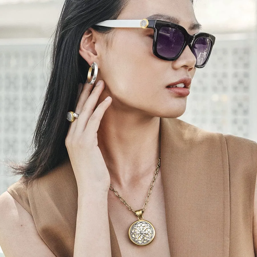 14K Gold Ferrara Entrata Elegant Small Hoop Earrings for Women
