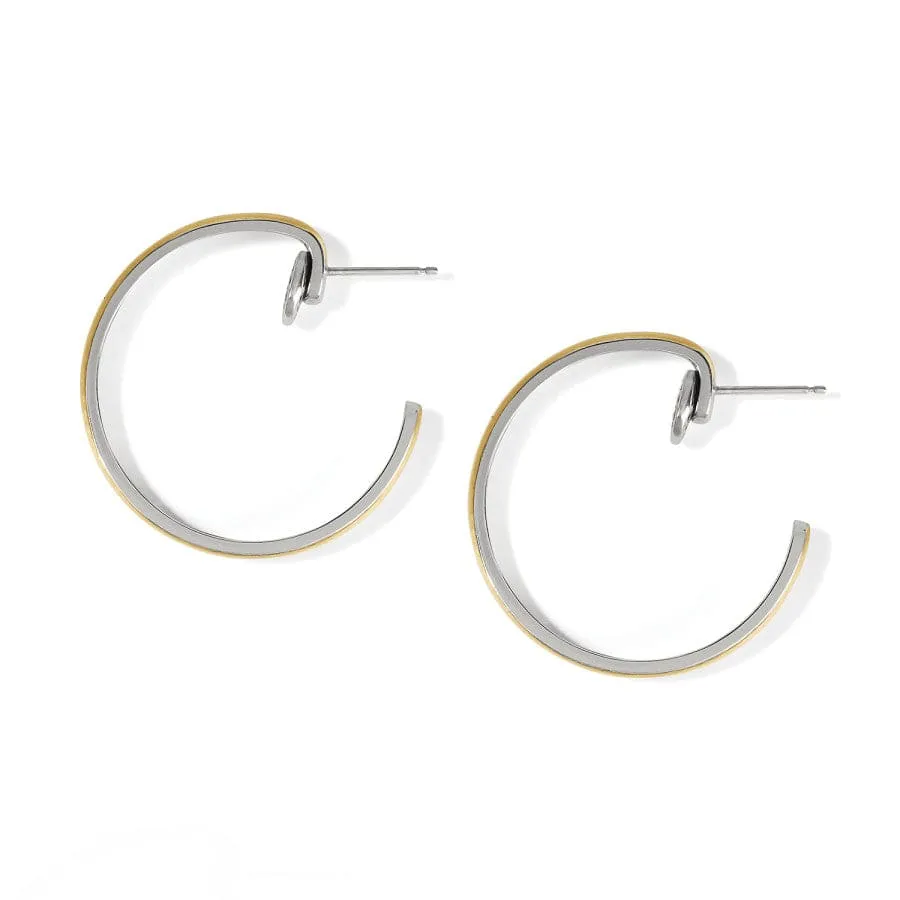 14K Gold Ferrara Entrata Elegant Small Hoop Earrings for Women