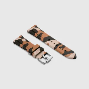 FKM Rubber Strap for Panerai Radiomir - Desert Camo