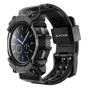 For Samsung Galaxy Watch 4 Case 46mm (2021 Release) Ub Pro Rugged Protective Cover with Watch Strap Bands