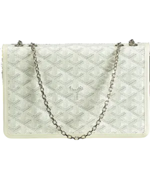 GOYARD Chain Shoulder Bag Alexandre Trois White