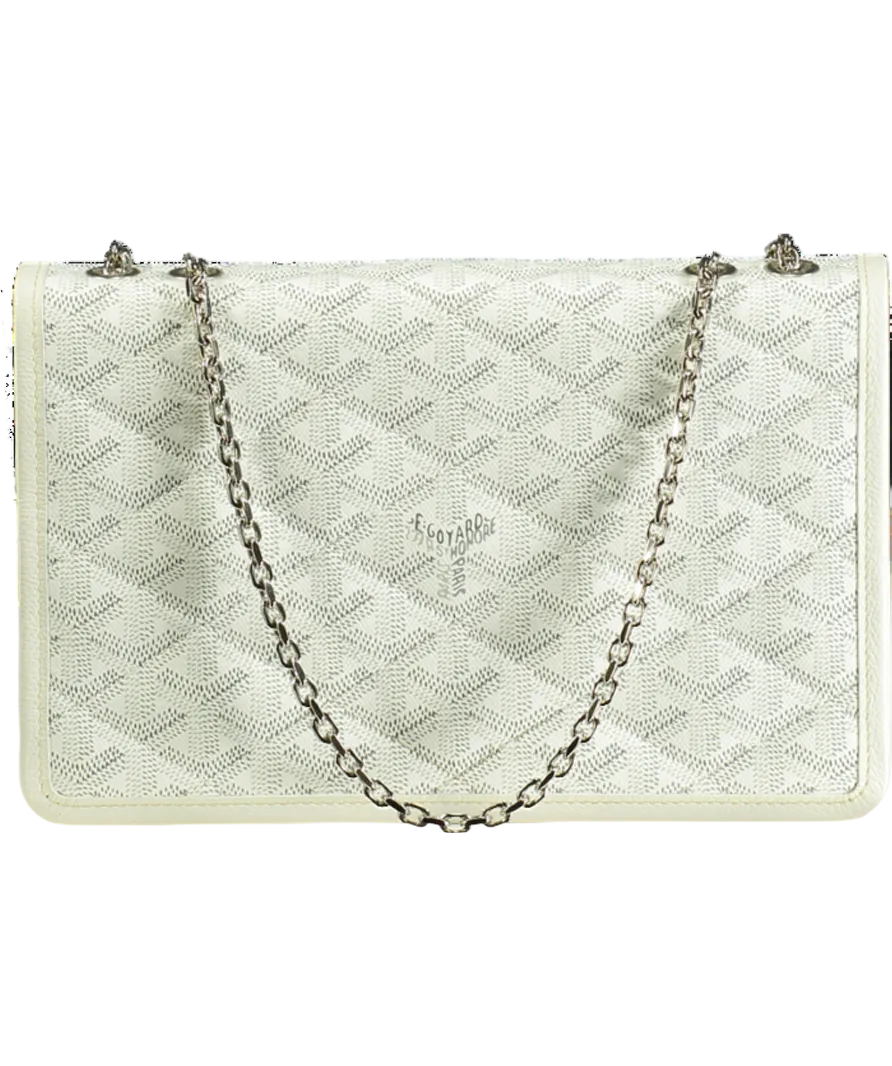 GOYARD Chain Shoulder Bag Alexandre Trois White
