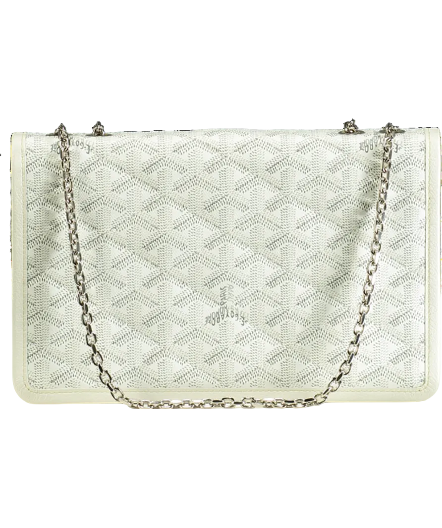 GOYARD Chain Shoulder Bag Alexandre Trois White