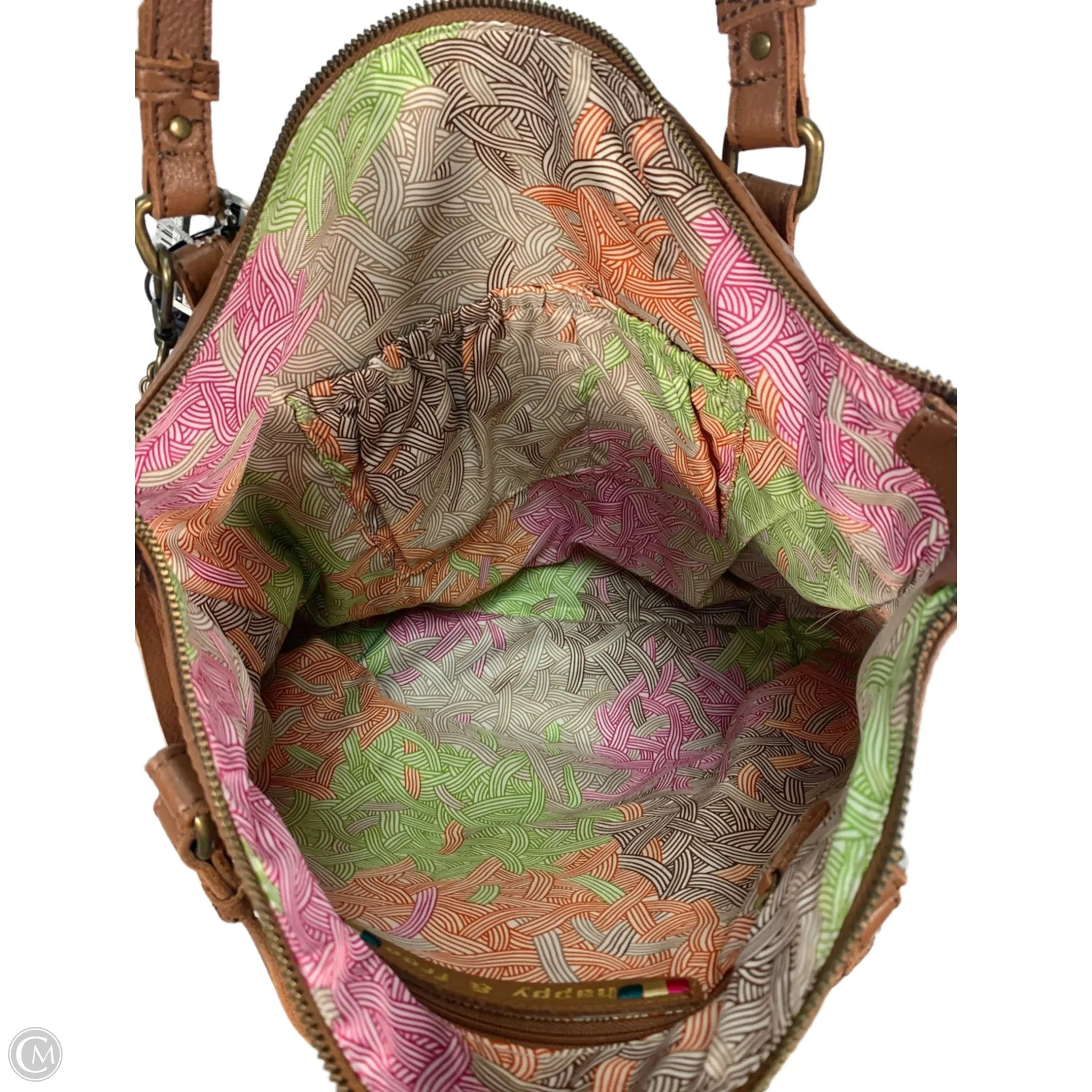Handbag Leather By Clothes Mentor, Size: Large